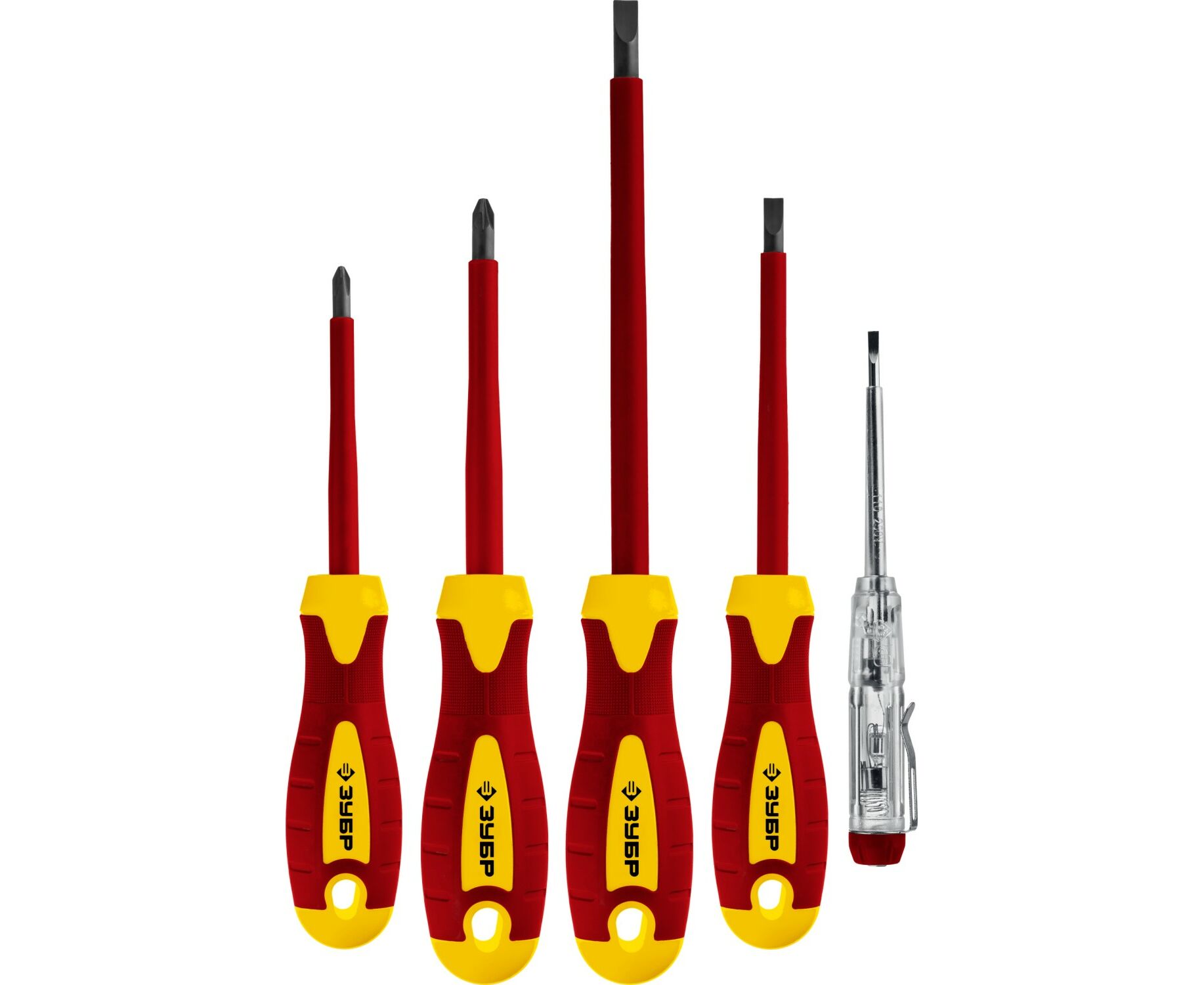 

Набор отверток Зубр Профессионал SL 3, 5/PH 1, 2, тестер 100-250 В, 25265