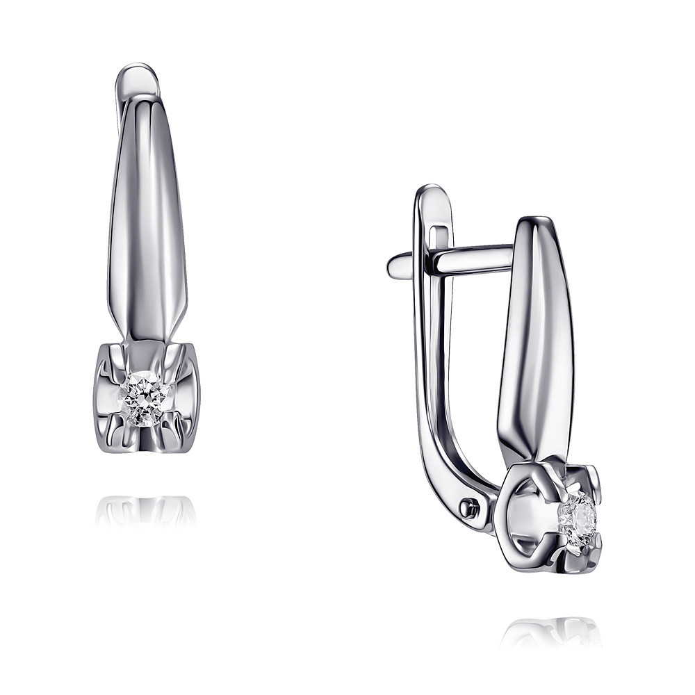 

Серьги из белого золота с бриллиантом ADAMAS 2424082-А51Д-41, 2424082-А51Д-41