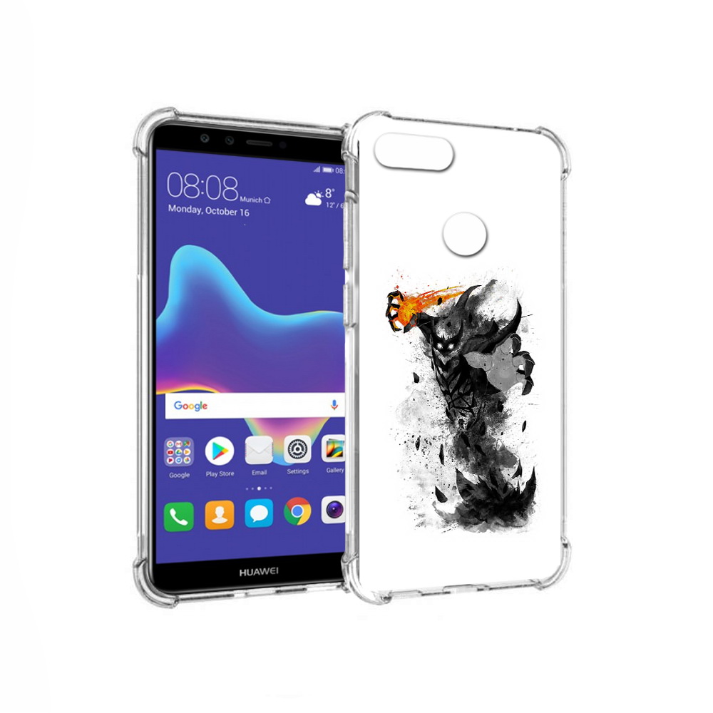 

Чехол MyPads Tocco для Huawei Enjoy 8 Plus nevermore черно белый (PT108787.33.21), Прозрачный, Tocco