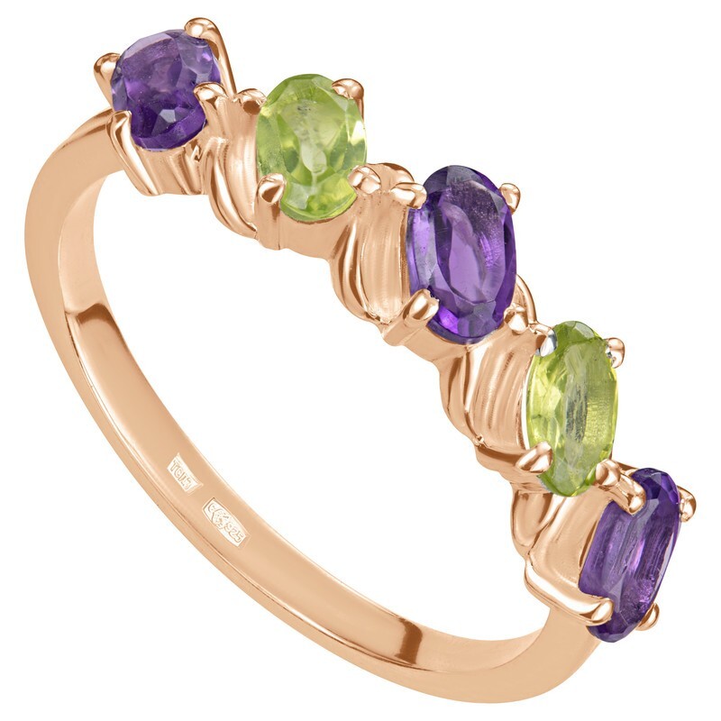

Кольцо из серебра с аметистом р., LAZURIT-ONLINE 803402, 803402