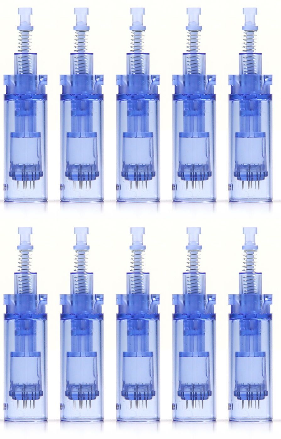 Картридж Dr.Pen для дермапен на 12 игл My-M/А1/N2/M5/А6/М7 синий длинный 10 шт