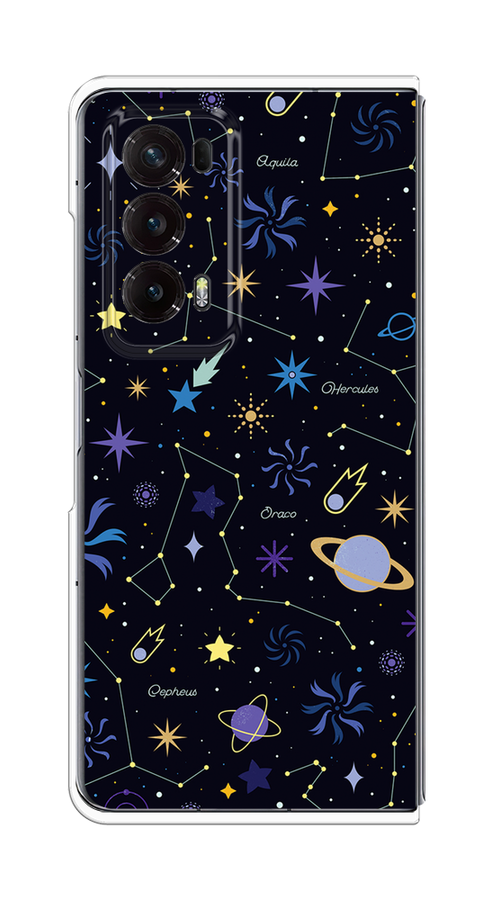 

Чехол на Honor Magic V2 "Цветной космос", Желтый, 6123550-1