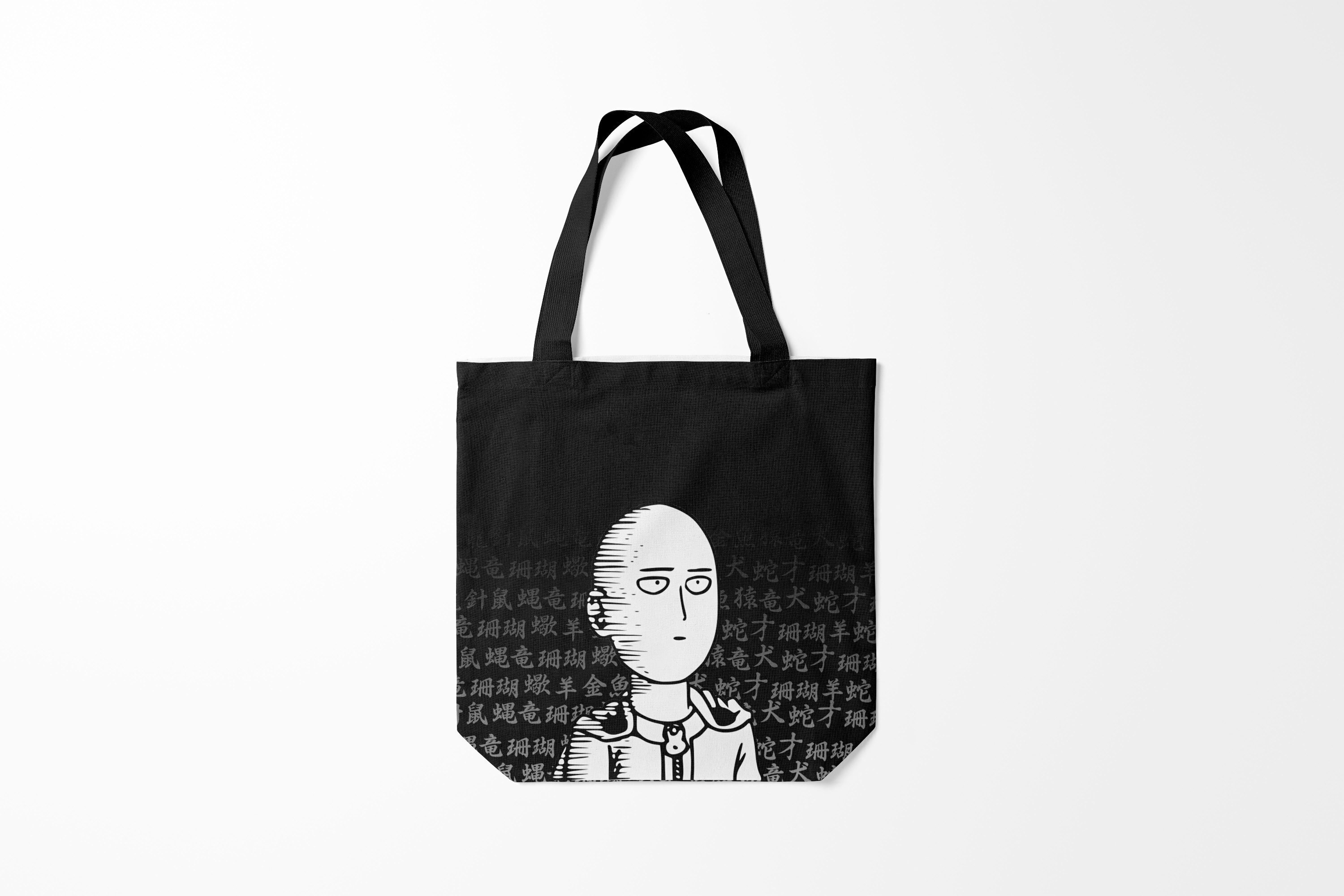 

Сумка шoппер унисекс Burnettie One Punch Man Кулак ярости Сайтамы, черный, One Punch Man Кулак ярости Сайтамы