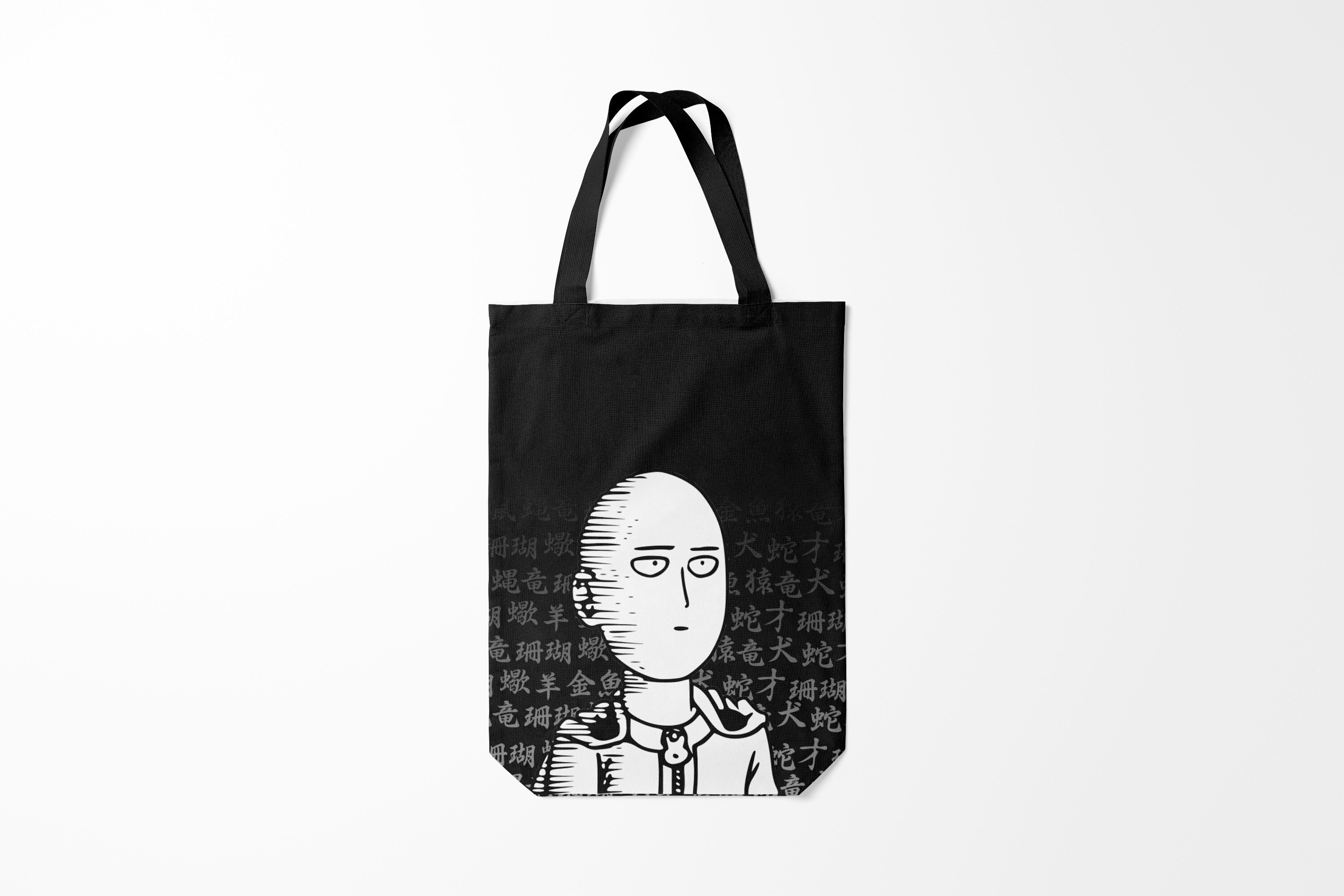 

Сумка шoппер унисекс Burnettie One Punch Man Ванпачмен, черный, One Punch Man Ванпачмен