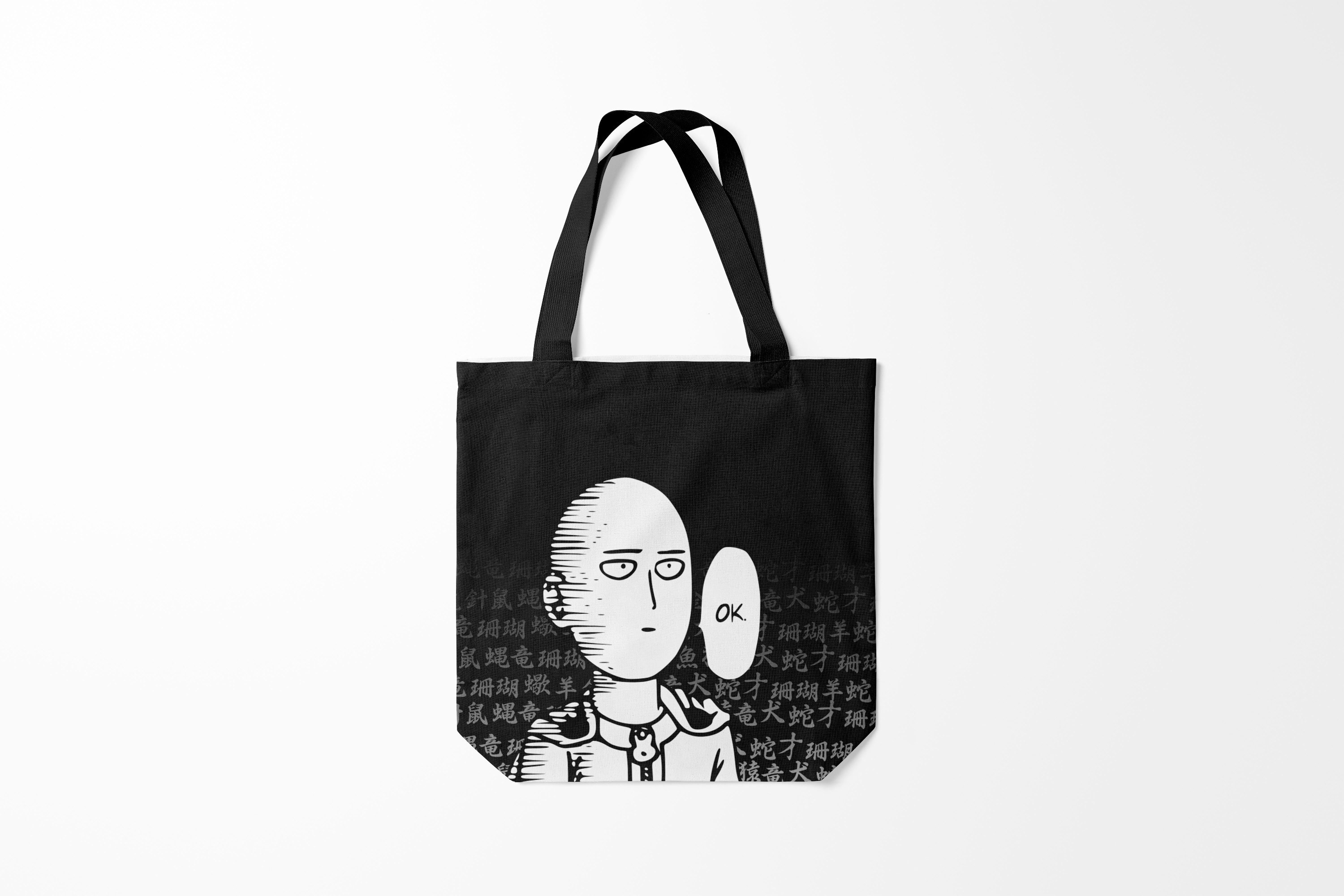 

Сумка шoппер унисекс Burnettie One Punch Man Ванпачмен, черный, One Punch Man Ванпачмен
