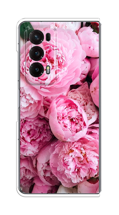 

Чехол на Honor Magic V2 "Розовые пионы", Бежевый;розовый, 6123550-1
