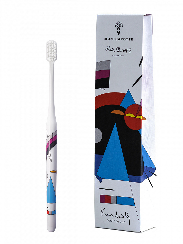 Зубная щетка MontCarotte Kandinsky Toothbrush Soft 1 шт shires ezi groom щетка для гривы и хвоста бургунди великобритания