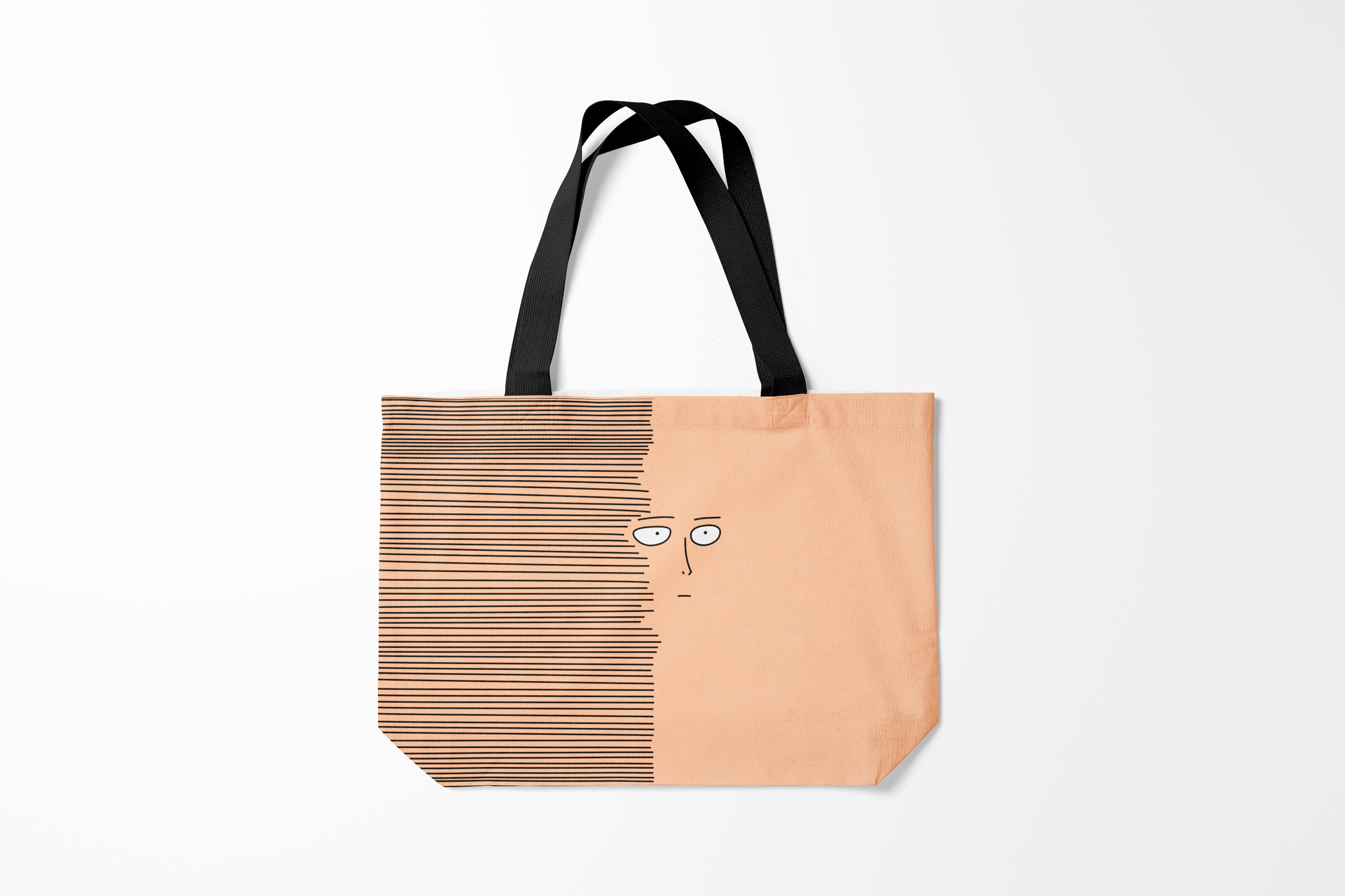 

Сумка шoппер унисекс Burnettie One Punch Man Saitama, черный, One Punch Man Saitama