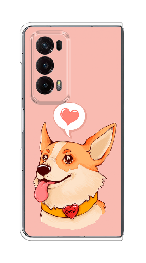 

Чехол на Honor Magic V2 "Корги язык", Розовый;коричневый, 6123550-1