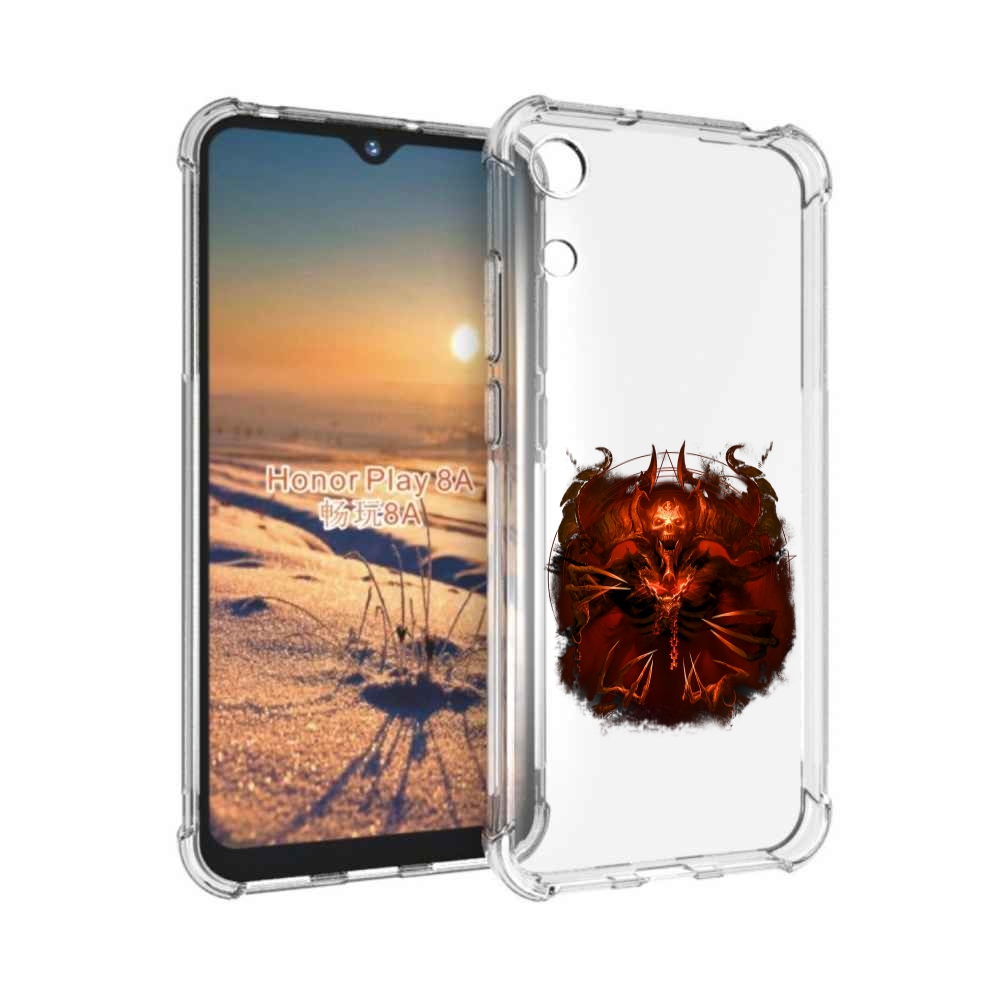 

Чехол бампер MyPads яркий демон для Honor 8A., Прозрачный, Tocco