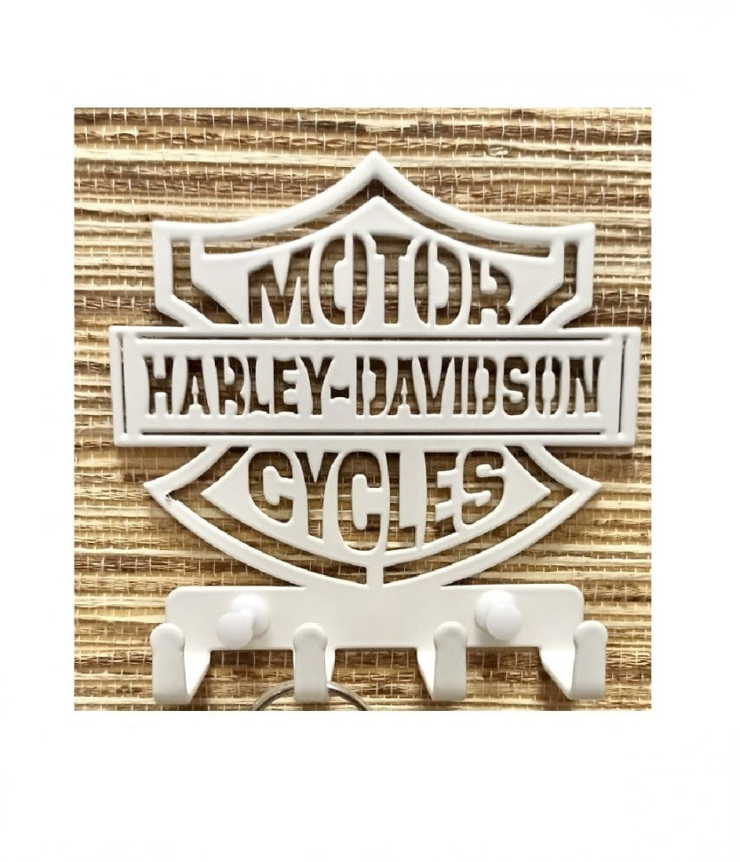 

Ключница на стену металлическая ХАРЛЕЙ БЕЛЫЙ (21.08.Б)