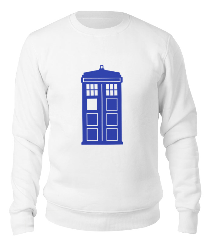 

Свитшот унисекс Printio Tardis (тардис) белый S, Tardis (тардис)