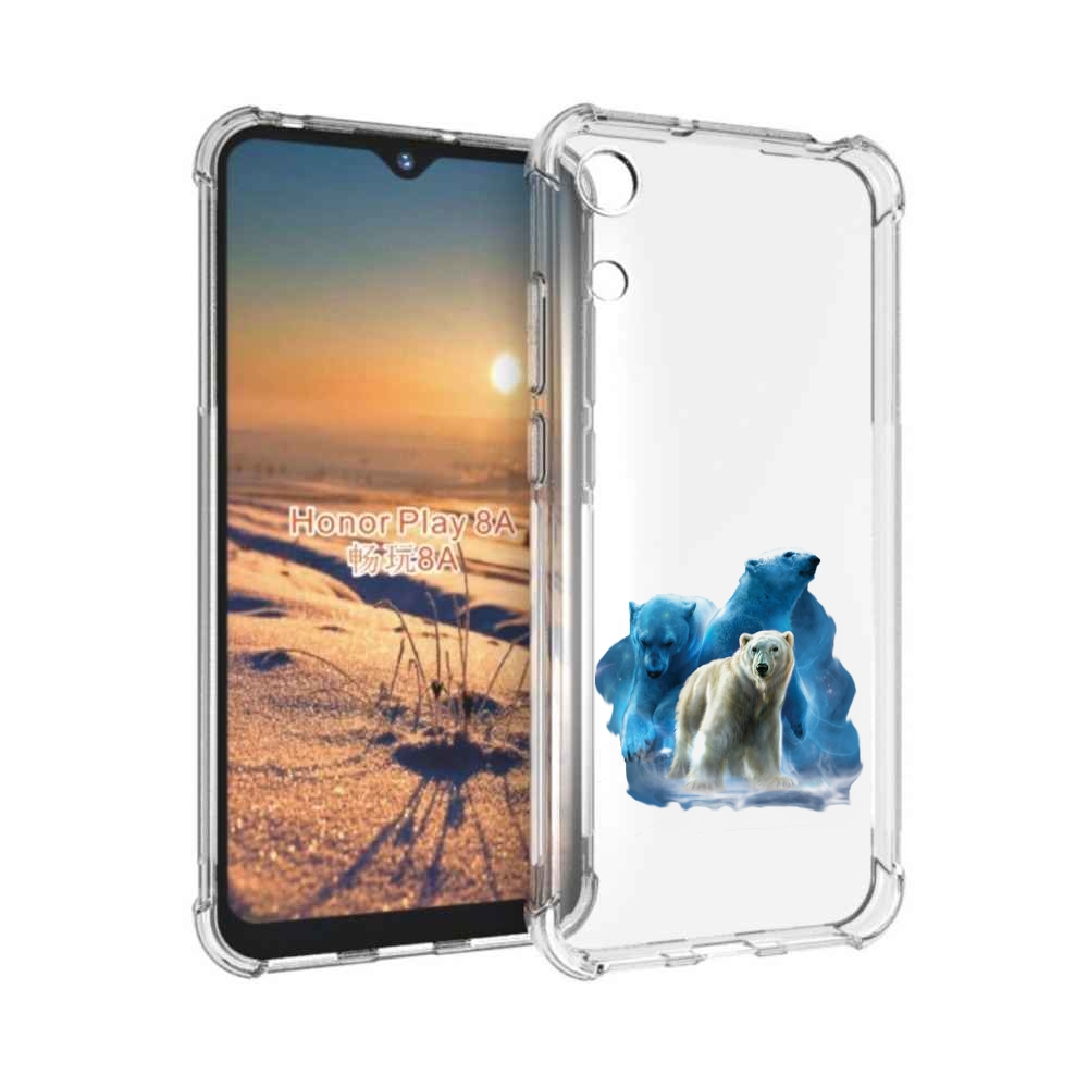 

Чехол бампер MyPads полярный медведь для Honor 8A., Прозрачный, Tocco