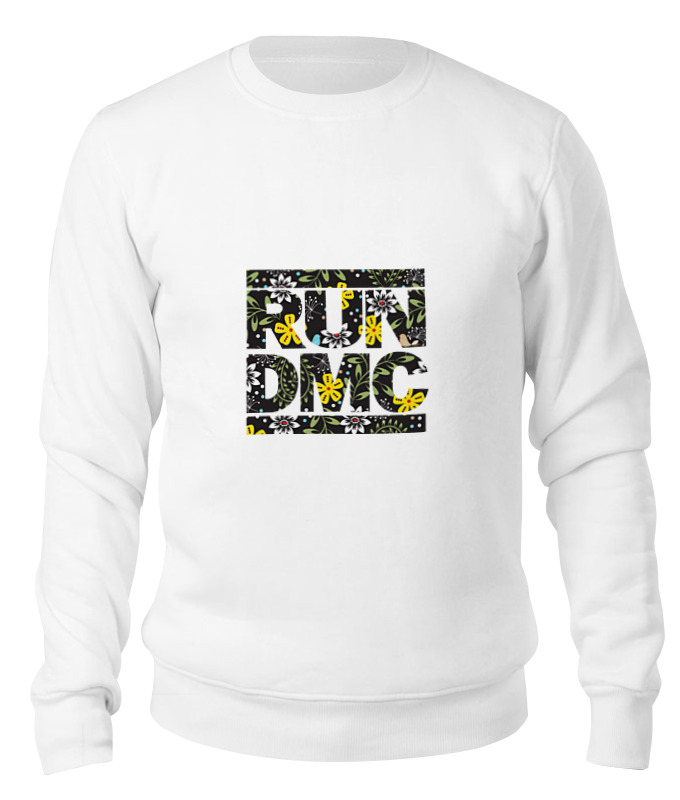 

Свитшот унисекс Printio Run dmc белый S, Run dmc