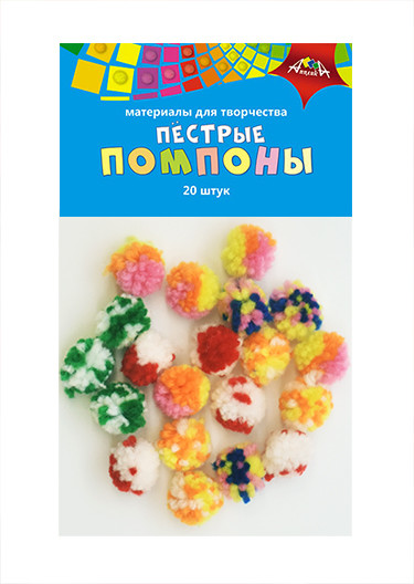 

Материалы для творчества SEW STAR Пестрые помпоны, Разноцветный