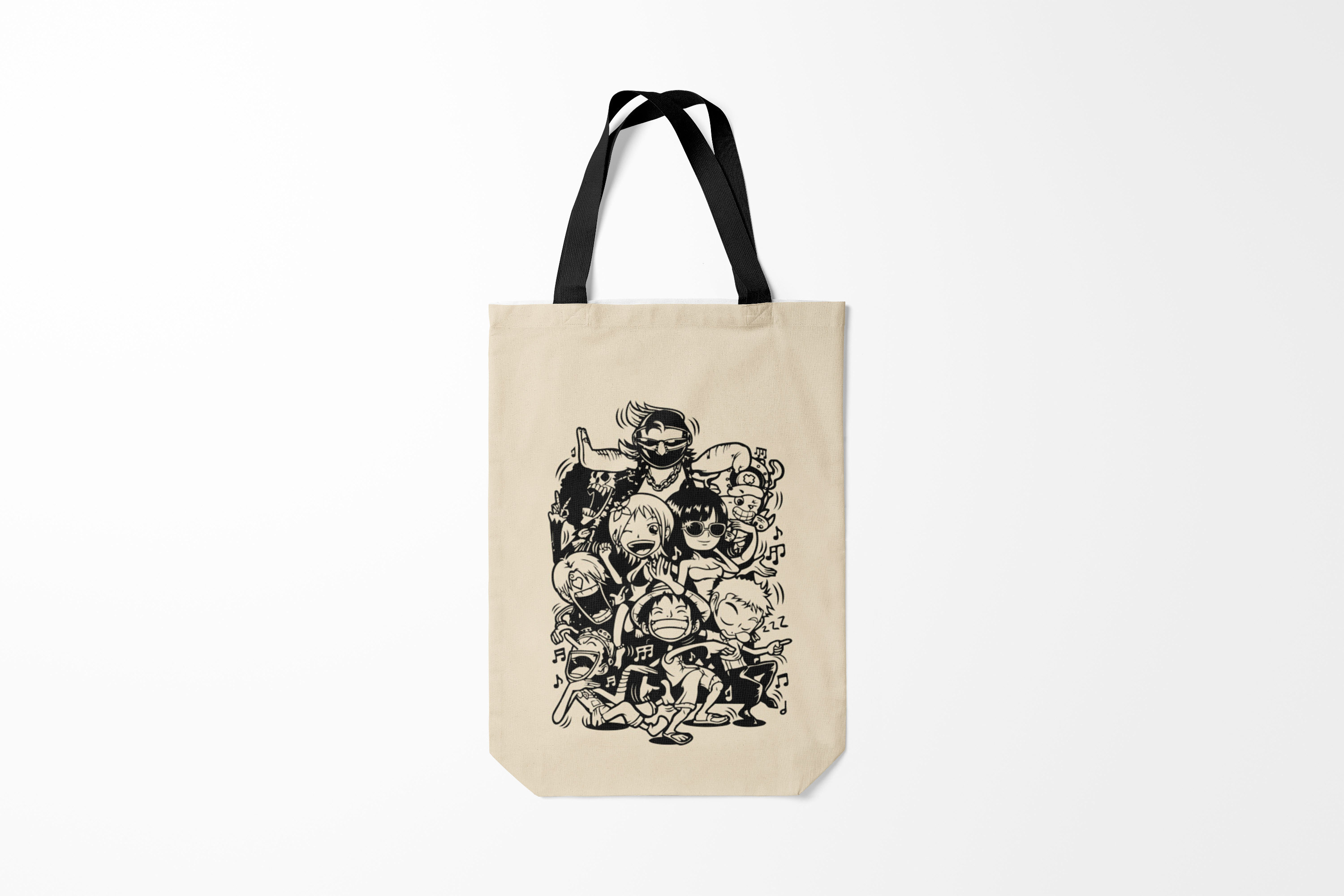 

Сумка шoппер унисекс Burnettie One Piece We Go World, черный, One Piece We Go World