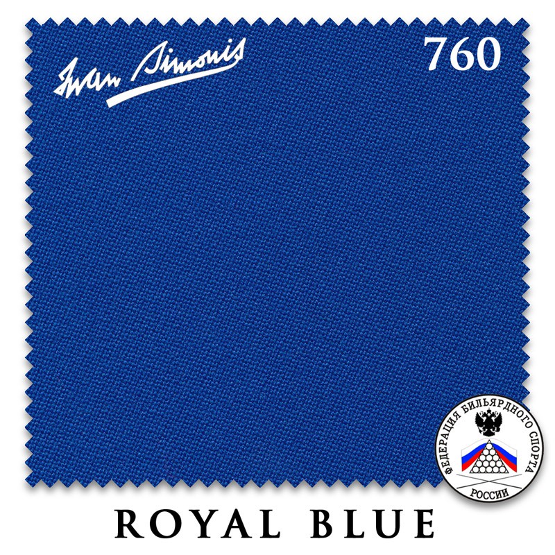 

IWAN SIMONIS Сукно Iwan Simonis 760 195см Royal Blue, Сукно Iwan Simonis 760 195см Royal Blue