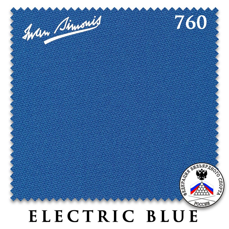 IWAN SIMONIS Сукно Iwan Simonis 760 195см Electric Blue