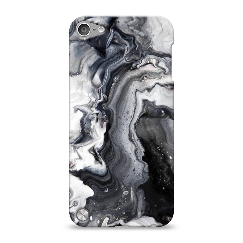 

Пластиковый чехол "Бело-черные сложные полосы" на Apple iPod Touch, 11120-2