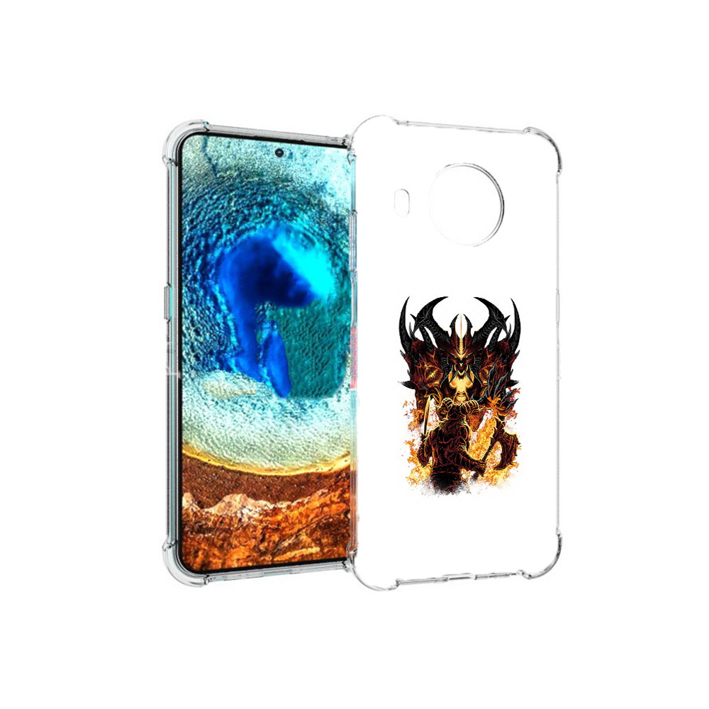 Чехол MyPads Tocco для Nokia X20 демон shadow fiend (PT159436.101.318)