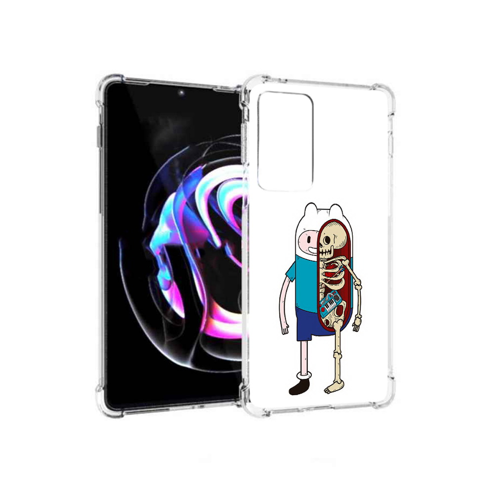 

Чехол MyPads Tocco для Motorola Moto Edge 20 Pro Финн скелет (PT227063.364.187), Прозрачный, Tocco