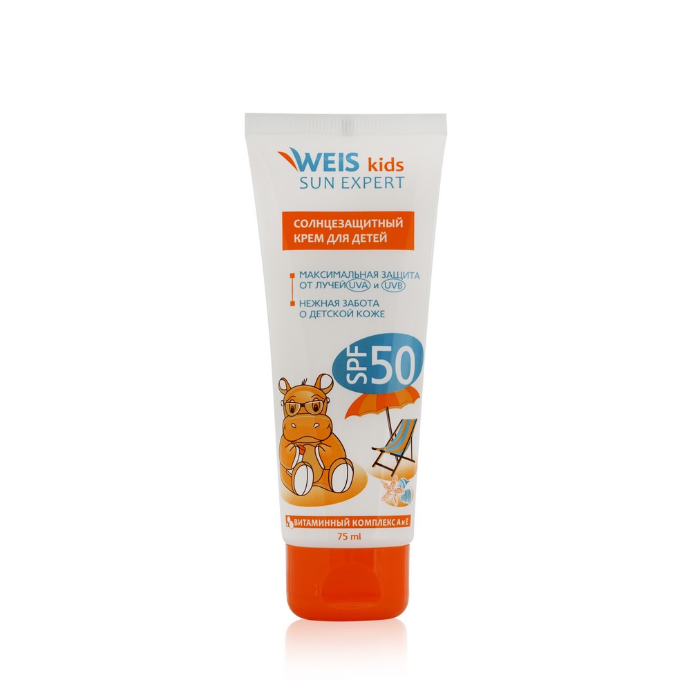 фото Детский крем для загара weis sun expert солнцезащитный spf 50 75мл