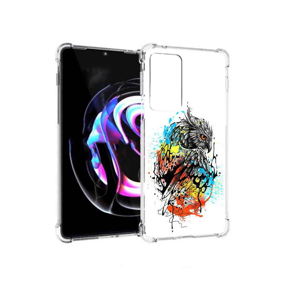 

Чехол MyPads Tocco для Motorola Moto Edge 20 Pro Творческая сова (PT227063.364.170), Прозрачный, Tocco