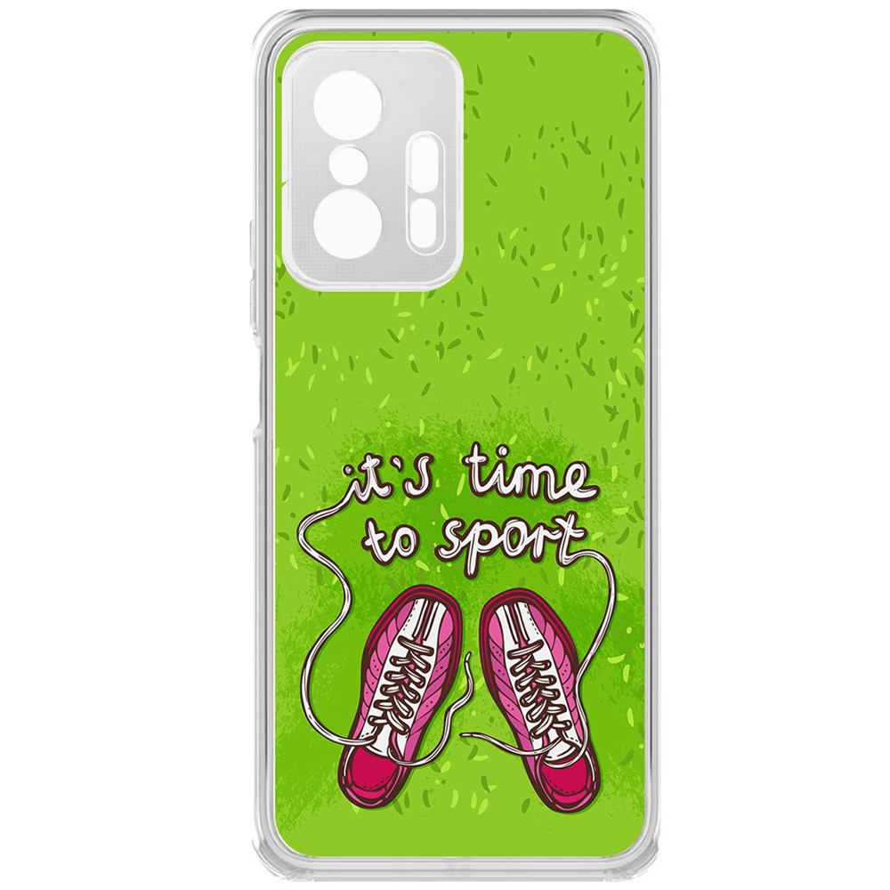 

Чехол-накладка Krutoff Clear Case Кроссовки женские Время спорта для Xiaomi 11T