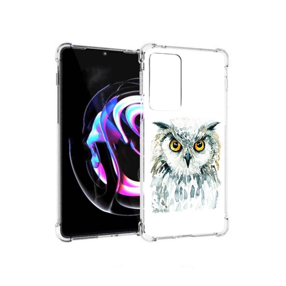 

Чехол MyPads Tocco для Motorola Moto Edge 20 Pro Серьезная сова (PT227063.364.156), Прозрачный, Tocco