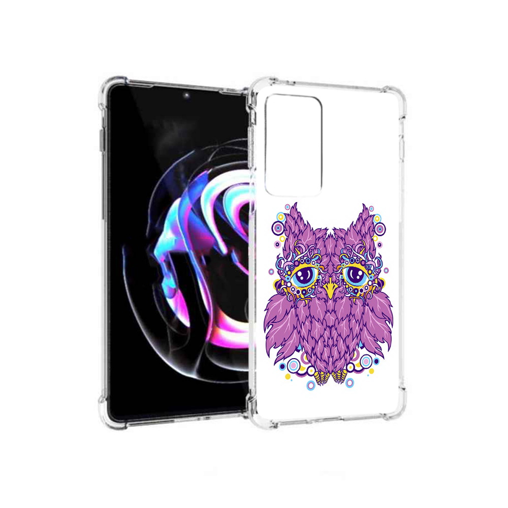 

Чехол MyPads Tocco для Motorola Moto Edge 20 Pro Розовая сова (PT227063.364.147), Прозрачный, Tocco