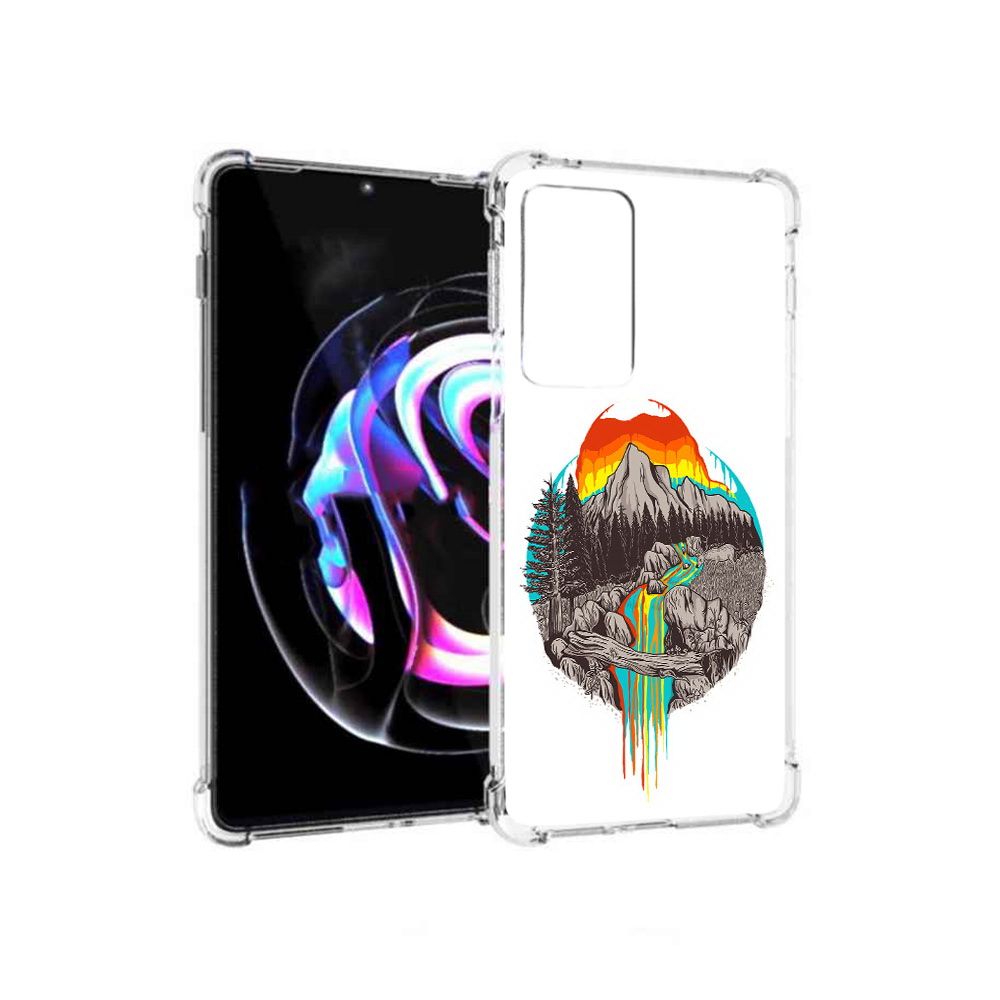 

Чехол MyPads Tocco для Motorola Moto Edge 20 Pro Радужный водопад (PT227063.364.144), Прозрачный, Tocco