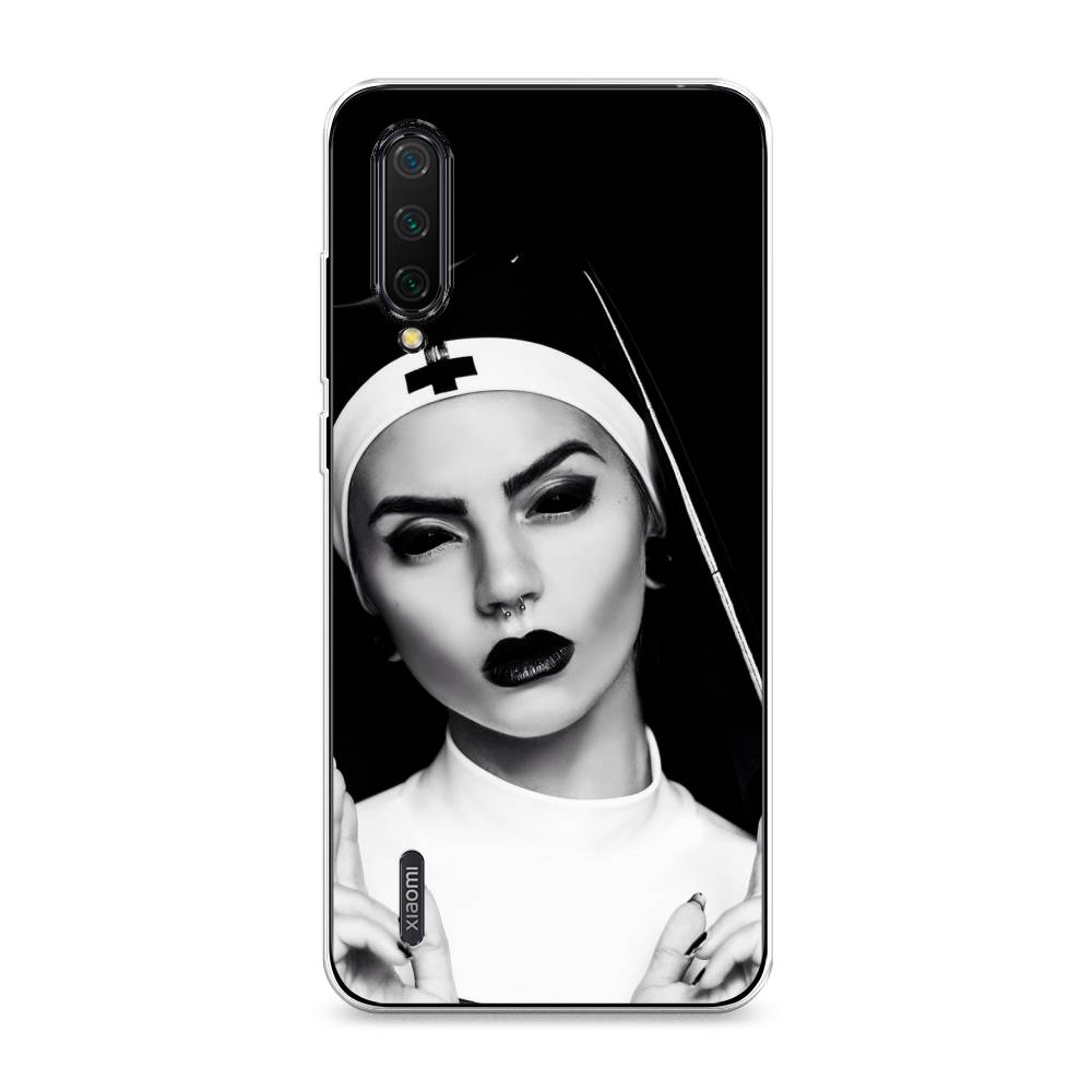 

Чехол Awog на Xiaomi Mi CC9 "Черная монашка", Разноцветный, 36150-9