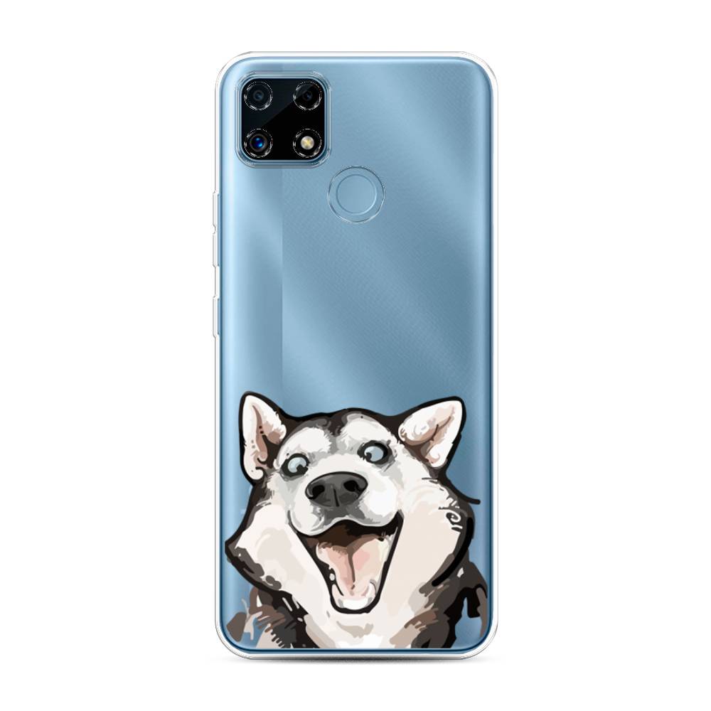 

Чехол Awog на Realme C25/C25s "Радостный хаски", Разноцветный, 257450-1