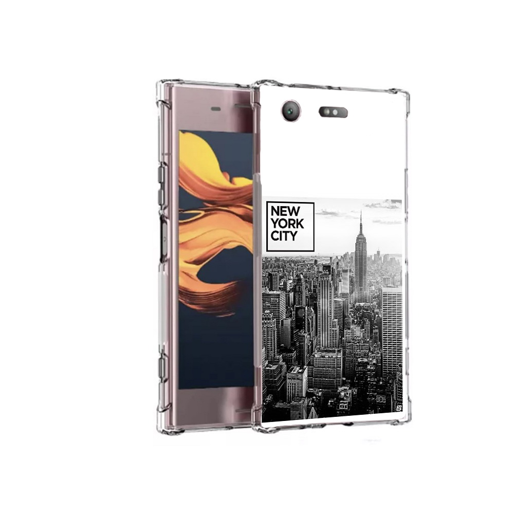 

Чехол MyPads Tocco для Sony Xperia XZ1 Compact черно белый ньюерк (PT91855.237.686), Прозрачный, Tocco