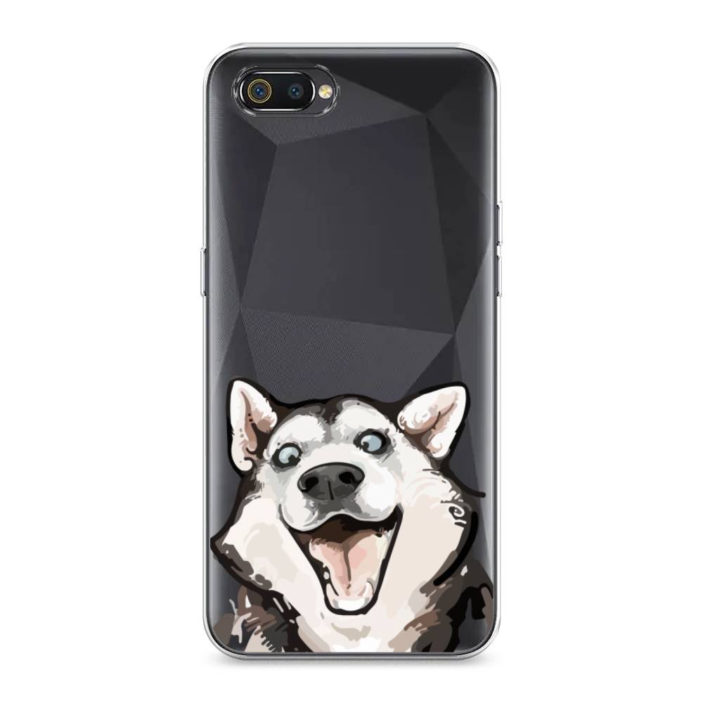 

Чехол Awog на Realme C2 "Радостный хаски", Разноцветный, 251150-1