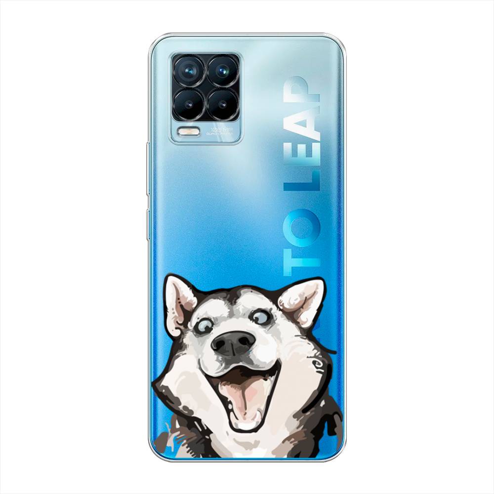 

Чехол Awog на Realme 8/8 Pro "Радостный хаски", Разноцветный, 255550-1