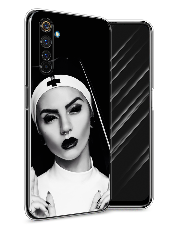 

Чехол Awog на Realme 6 Pro "Черная монашка", Разноцветный, 252850-9