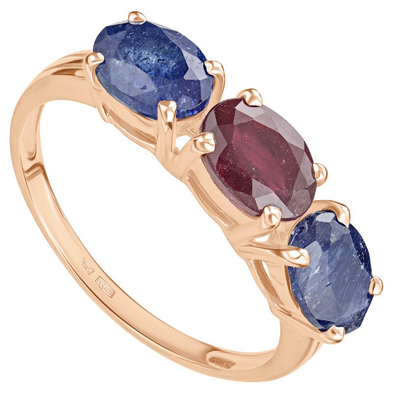 

Кольцо из серебра с сапфиром р.18,5 LAZURIT-ONLINE 801502, 801502