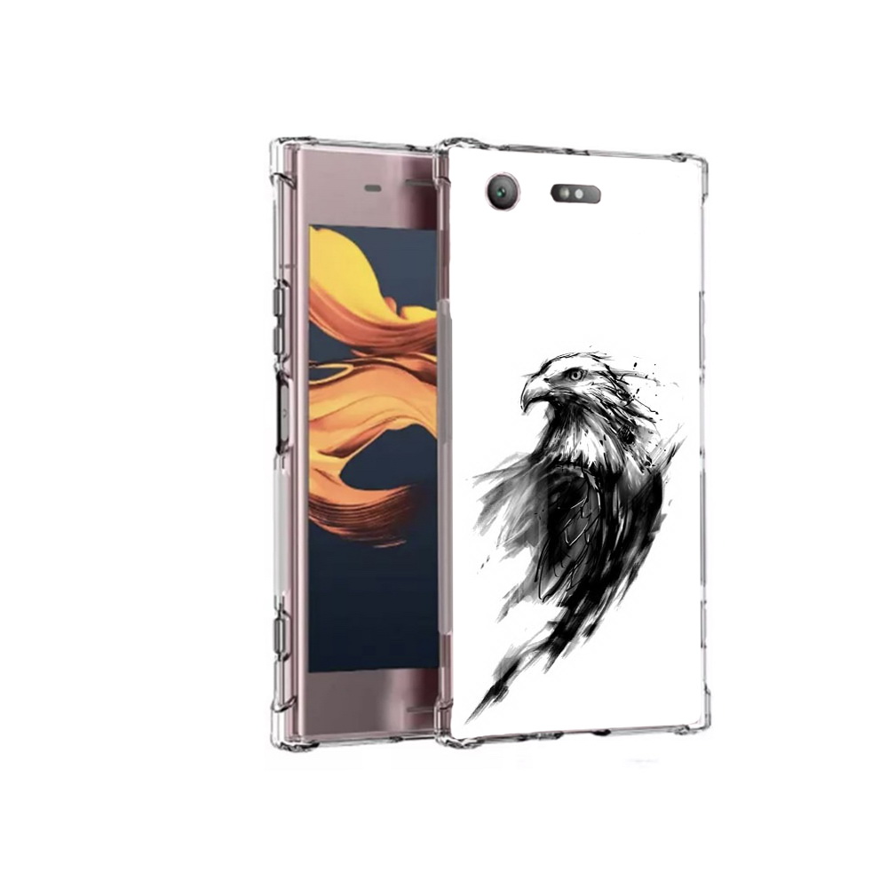 

Чехол MyPads Tocco для Sony Xperia XZ1 Compact чб птица (PT91855.237.670), Прозрачный, Tocco