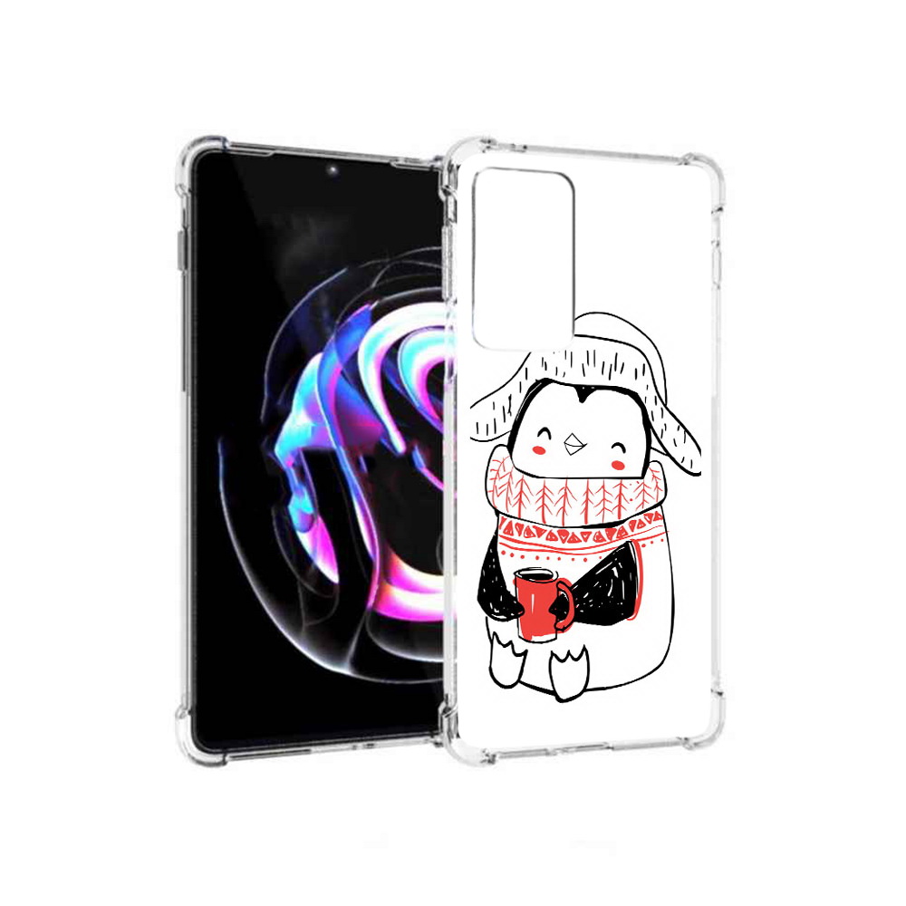 

Чехол MyPads Tocco для Motorola Moto Edge 20 Pro Милый пингвин (PT227063.364.115), Прозрачный, Tocco