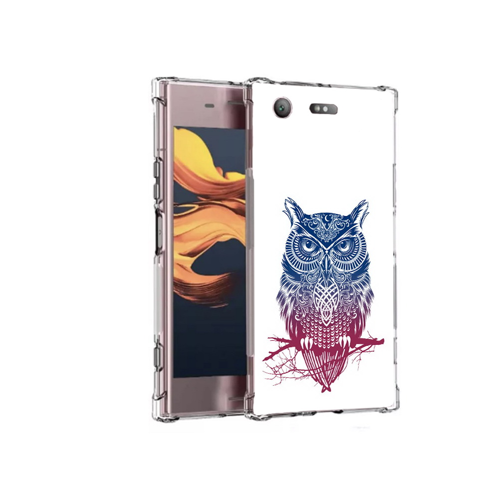 

Чехол MyPads Tocco для Sony Xperia XZ1 Compact хиппи сова (PT91855.237.664), Прозрачный, Tocco
