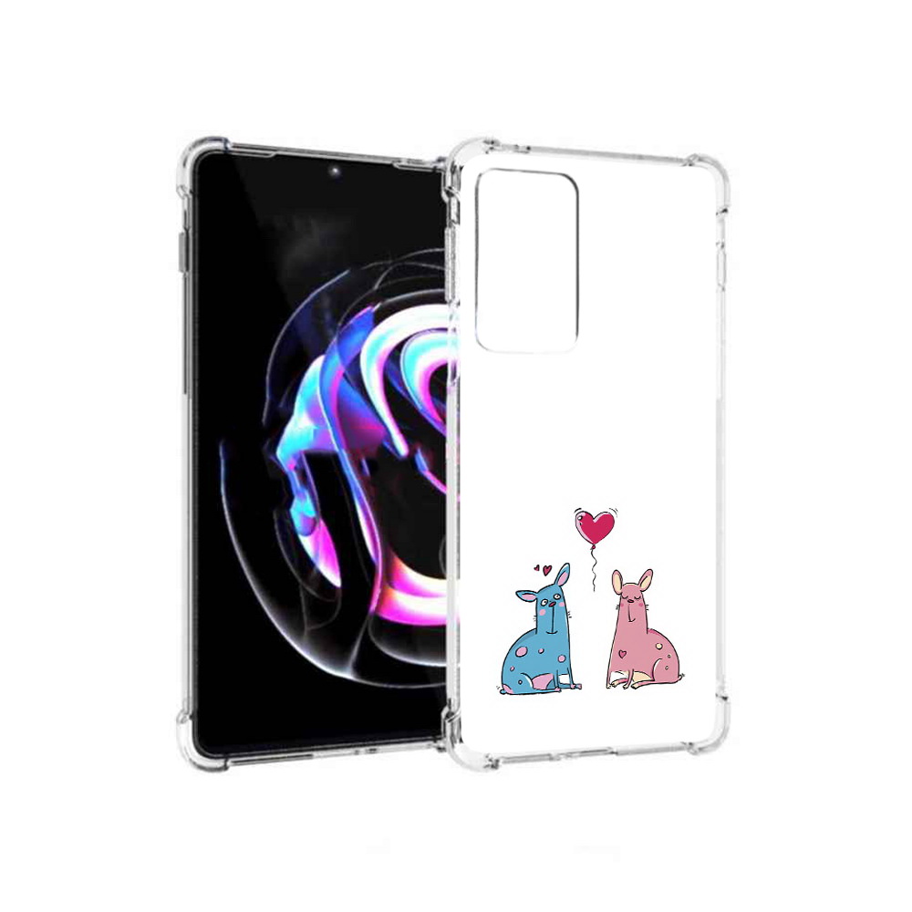 

Чехол MyPads Tocco для Motorola Moto Edge 20 Pro Лама любовь (PT227063.364.102), Прозрачный, Tocco