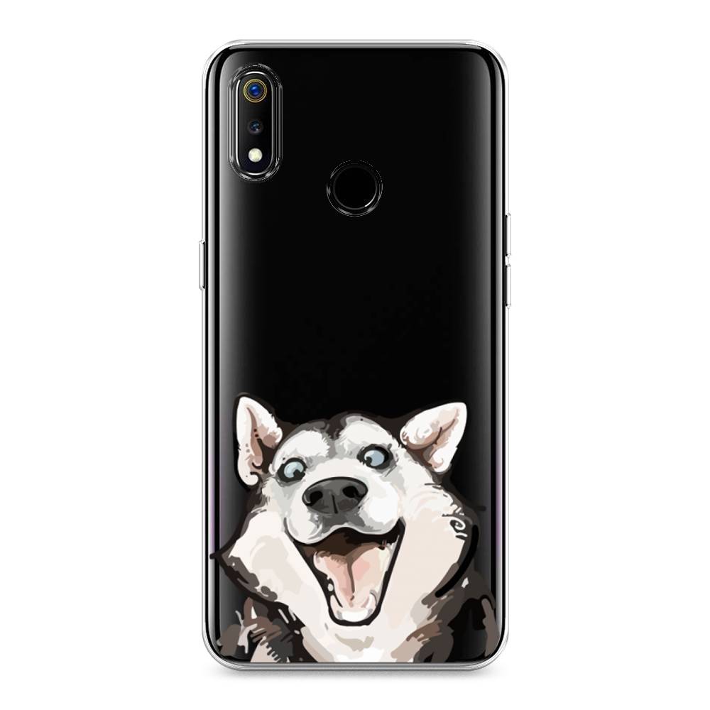 

Чехол Awog на Realme 3 "Радостный хаски", Разноцветный, 251050-1