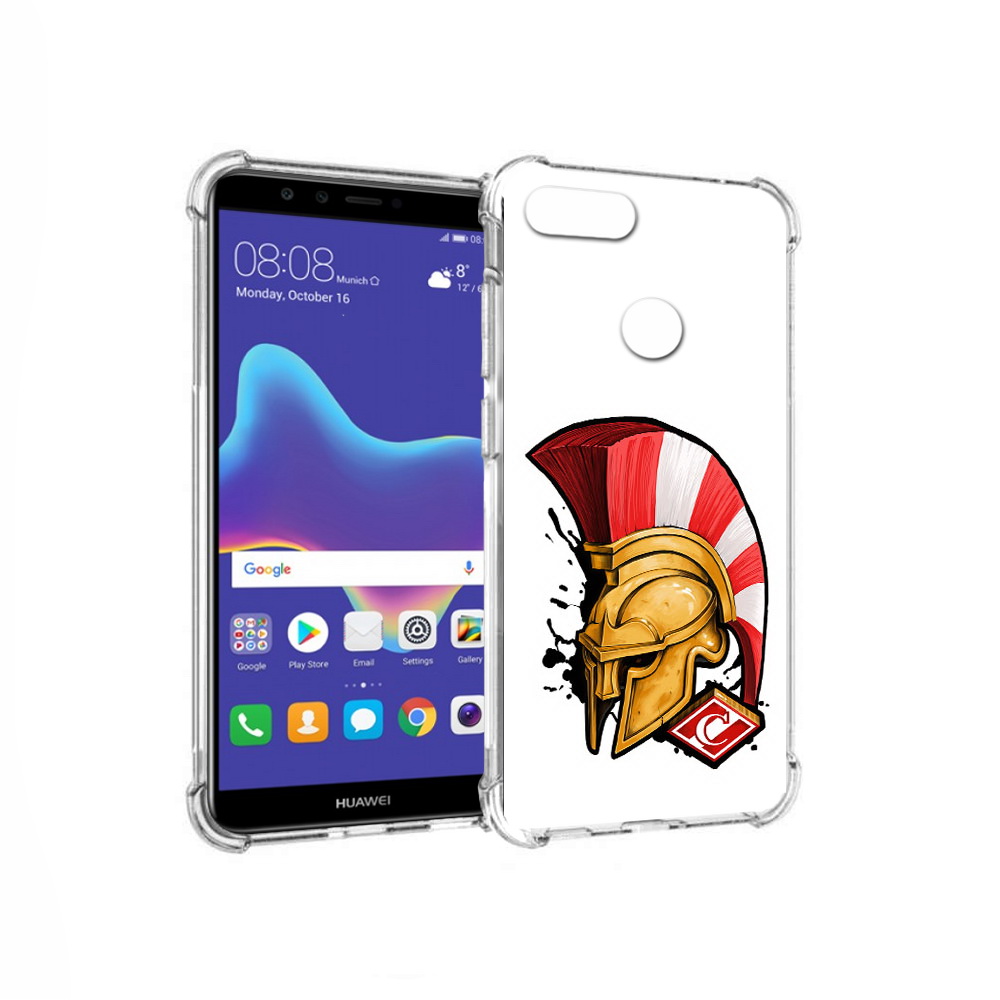 

Чехол MyPads Tocco для Huawei Enjoy 8 Plus ФК спартак шлем (PT108787.33.185), Прозрачный, Tocco