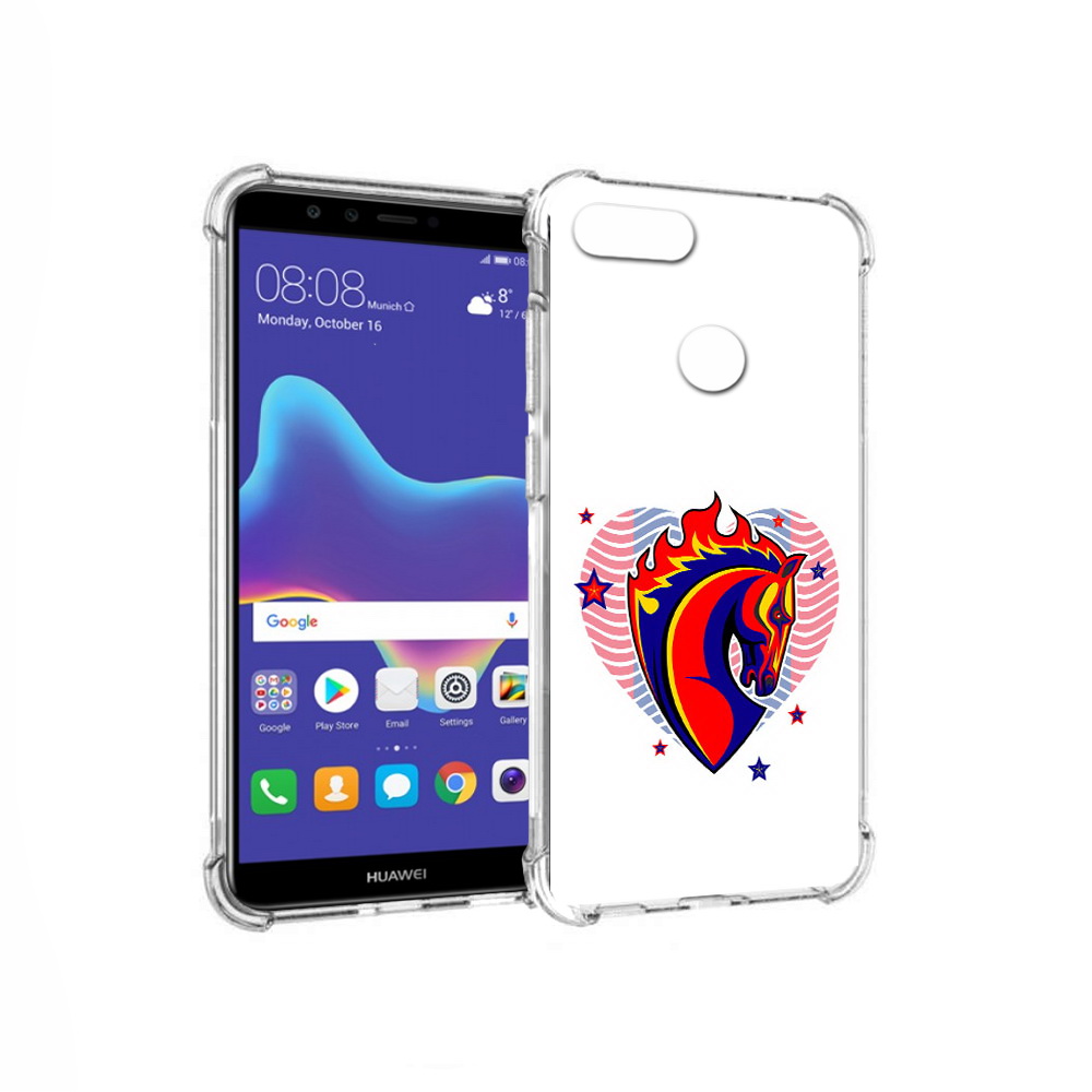 

Чехол MyPads Tocco для Huawei Enjoy 8 Plus ФК ЦСЛ Лошадь (PT108787.33.180), Прозрачный, Tocco