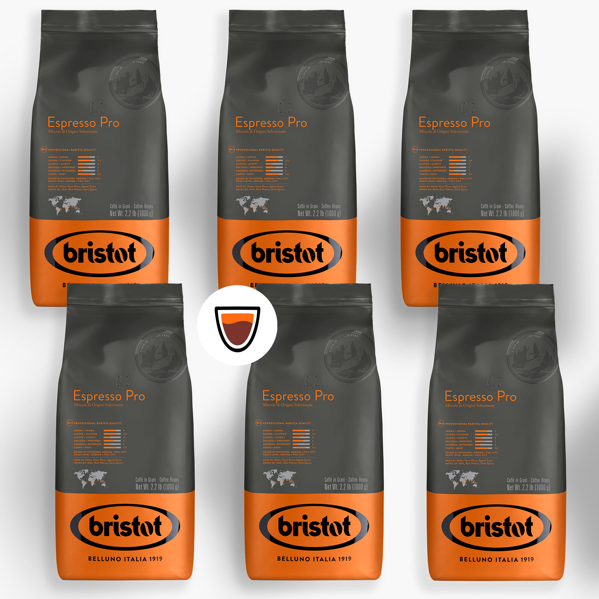 Кофе зерновой Bristot Espresso Pro