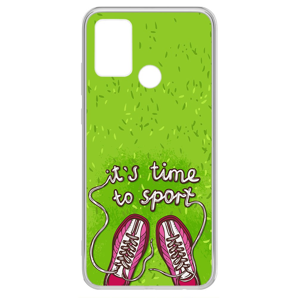 

Чехол-накладка Krutoff Clear Case Кроссовки женские Время спорта для Honor Play 9A