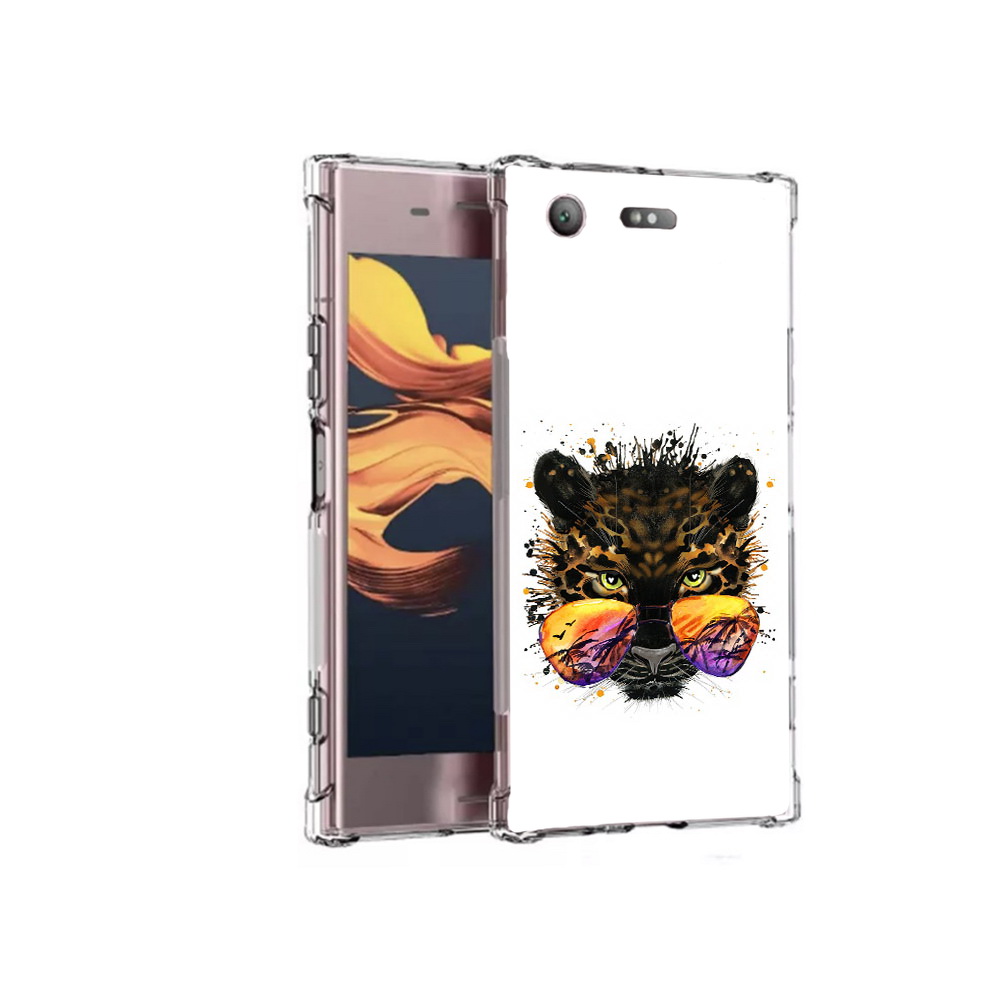

Чехол MyPads Tocco для Sony Xperia XZ1 Compact тропический леопард (PT91855.237.649), Прозрачный, Tocco