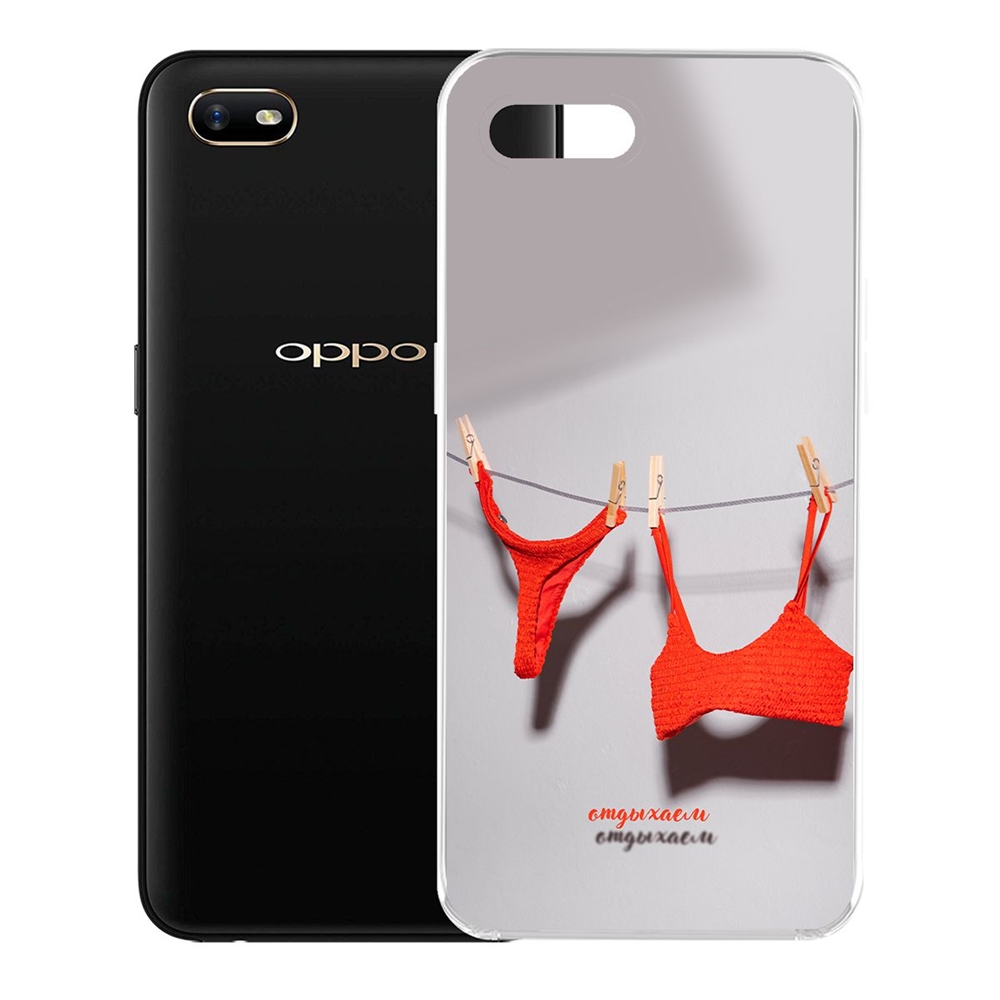 фото Чехол-накладка krutoff clear case отдыхаем для oppo a1k/realme c2