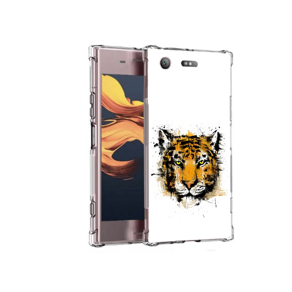 

Чехол MyPads Tocco для Sony Xperia XZ1 Compact тигруля (PT91855.237.643), Прозрачный, Tocco